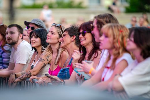 Front row of spectators